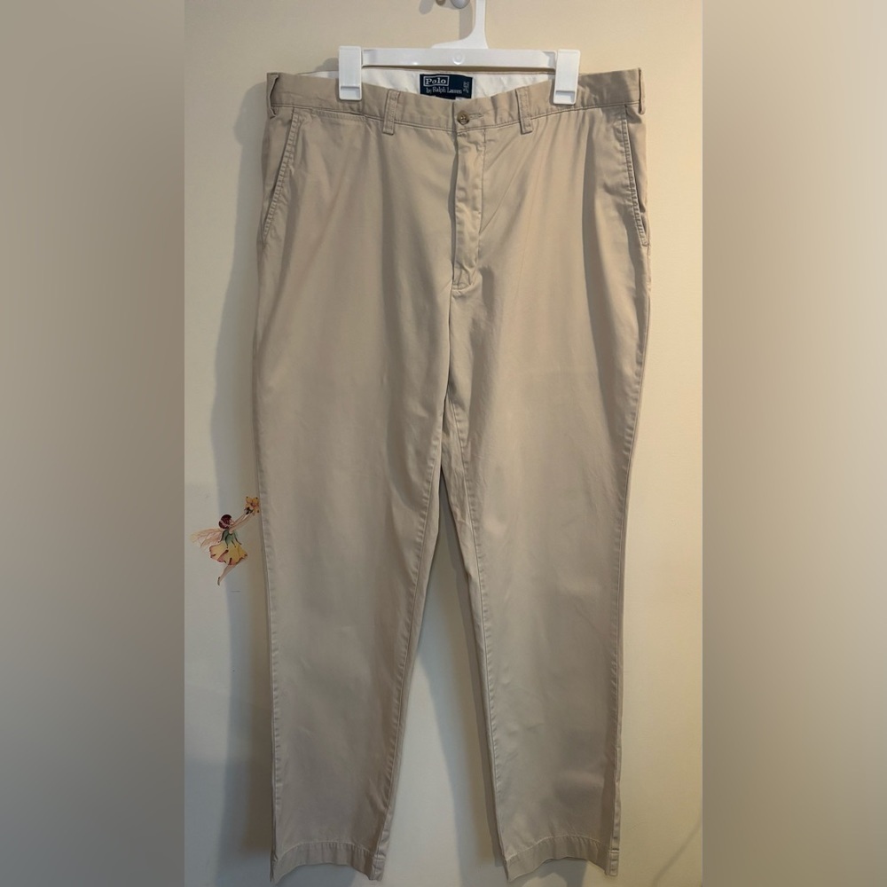 Polo Ralph Lauren Salinger Straight Fit Chino Pant Tan Size 38T/36 Cotton - Picture 2 of 15